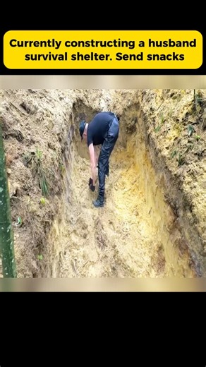 Currently constructing a husband survival shelter. Send snacks #survivalcraft #camping #reel2025 #campingadventures #campinglife | Camping Food Adventures