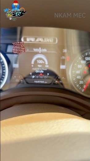Ram 1500 oil maintenance reset #mechanic #oilchange #mechaniclife