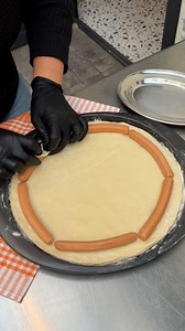 Hot Dog Stuffed Crust Pizza! One slice, endless joy 🍕💛 | Chefclub Network