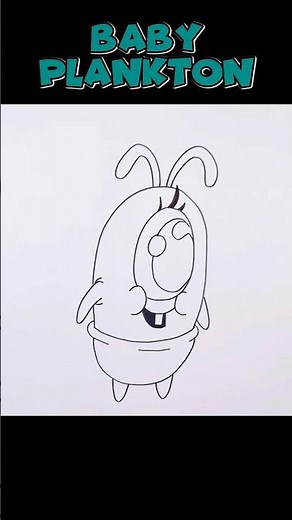 baby plankton Drawing in 8 Seconds! ⚡✏️