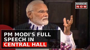 PM Modi Addresses Central Hall, Proposes New Name For Old Parliament | Watch Full Speech