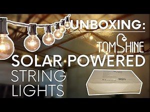 Tomshine Solar Powered String Lights | Unboxing and Demo