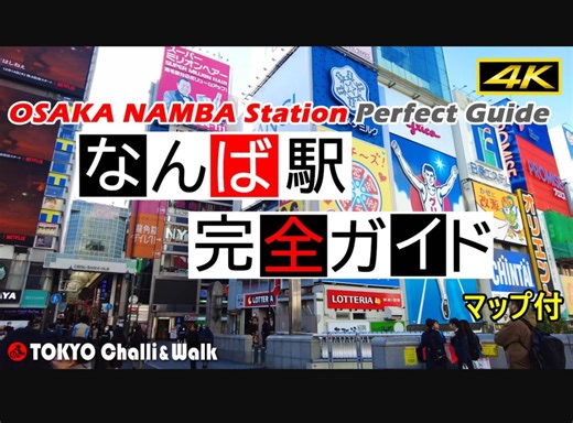 [4K|中字] 大阪难波完美换乘指南 | Citywalk | JR 南海电铁 近铁 阪神 | 大阪地铁 | 难波地下商业街 | 心斋桥 | 戎桥