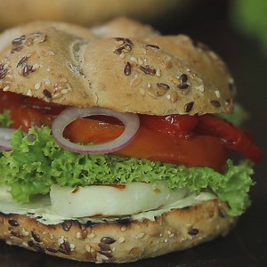 81K views · 1.3K reactions | Try this beautiful colored halloumi burger for a quick and flavorful summer dish. | Home Cooking Adventure | Facebook