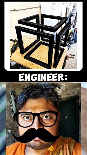 Engineer vs Designer: The Perfect Square Challenge 🟦🛠️ #shorts