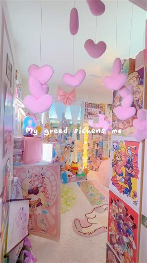 #gamingsetup #aestheticroomdecor #kawaii #cutecore #pink #gamingroom #gamergirl #anime #roomtour