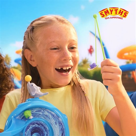 🎣 Make a splash with The Fishing Game - Water Park! This isn’t your ordinary fishing game: it’s bigger, brighter, and packed with motion like never before! 🌊 Watch the fish swim up the stairs, slide down the ramp, and swirl through the whirlpool before you catch them! 🎯 Fast-paced, colorful, and full of surprises - it’s the ultimate family challenge and a perfect gift for the holidays! 👉 Shop now at Smyths Toys! #SmythsToys #TheFishingGame #WaterParkGame #KidsGames #FamilyFun #GiftIdeas | Am