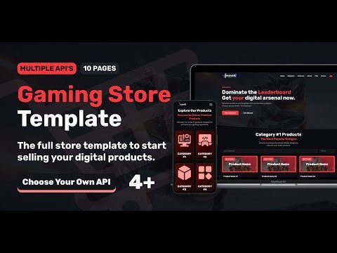 Gaming Store Website Template
