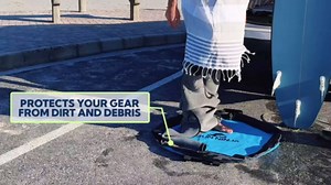 SUN NINJA Wetsuit Changing Mat - Waterproof Beach Changing Mat and Dry Bag Combo, Keeps your Car Clean & Dry and Surf Gear Protected, Beach & Surfing Accessories and Gifts