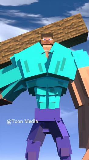 BodyBuilder Steve Saves Alex - Minecraft Animation Short #minecraftshorts #minecraftanimation
