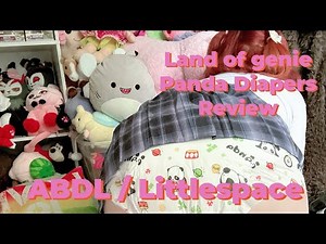 (ABDL / Littlespace) landofgenie panda adult diapers review
