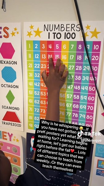 16 Piece Learning Posters for Toddlers | Early Childhood Education