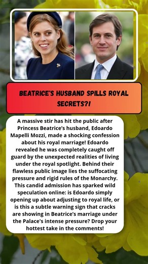 BEATRICE'S HUSBAND EXPOSES ROYAL LIFE! SHOCKING! #PrincessBeatrice #RoyalScandal #Royals