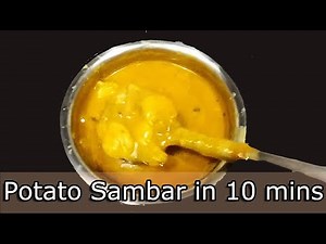 Potato Sambar for Idli Dosa | The Salem Family