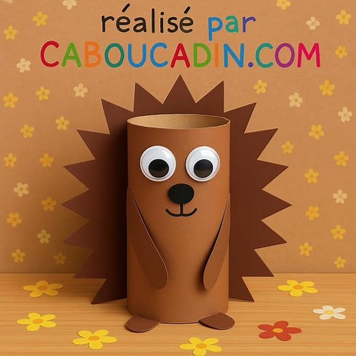 Bricolage hérisson en rouleau de papier toilette – Activité facile et mignonne pour enfants