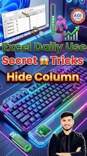 Stop Hiding Columns Manually! 😱 The Secret Excel Trick You Need to Know!