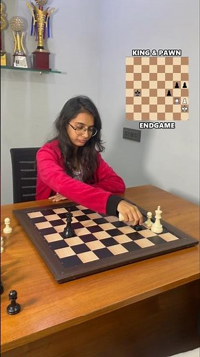 King and Pawn Endgame Masterclass | Pure Technique Wins | Chess Opening Trap #chessshorts #chess﻿