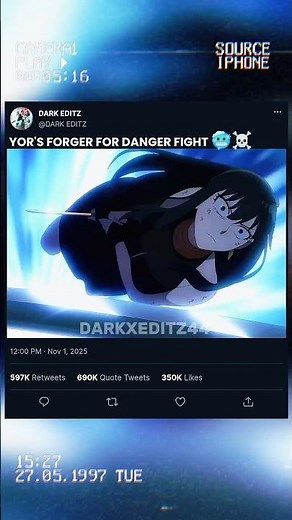 yor's forger for danger fight 🥶☠️ || spy x family