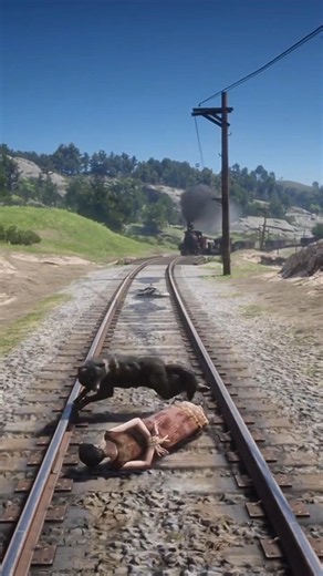 INSANE RDR2 Gameplay! Wild Black Fox Ambush at the Crossroads #shorts #gaming