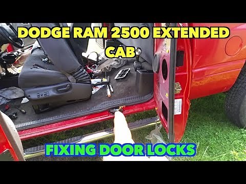 Dodge 2500 Extended cab back Door Lock Issue. Fixing it to open again.