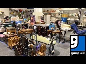 GOODWILL SHOP WITH ME FURNITURE CHAIRS TABLES HOME DECOR KITCHENWARE SHOPPING STORE WALK THROUGH