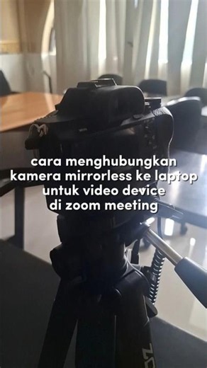 How to connect a mirrorless camera to a laptop for video devices in Zoom meetings #shorts