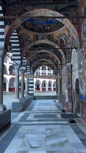 Nestled in the stunning Rila Mountains, Rila Monastery is a testament to Bulgaria's rich history and spirituality, spanning over 1,000 years. Founded in the 10th century, it has endured fires, invasions, and the passage of time, yet remains a breathtaking example of serene beauty and timeless presence. The monastery's interior is a marvel, with hand-painted walls, vibrant icons, and frescoes that radiate color and meaning. The intricate wooden carvings, peaceful courtyards, and ornate chapels ev