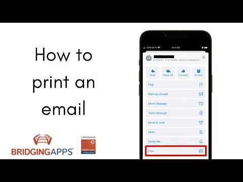 How to print an email