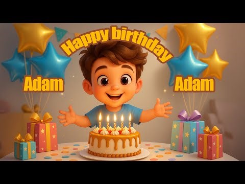 Happy Birthday Adam 🎂🎉 | Birthday Song for Kids | Personalized Name Song | Adam’s Special Day