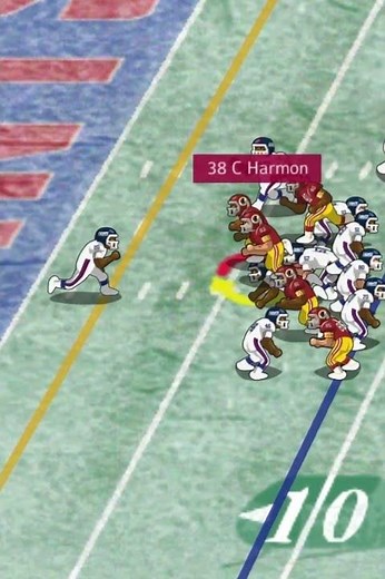 1980 Redskins vs Giants (highlight) Clarence Harmon touchdown run.