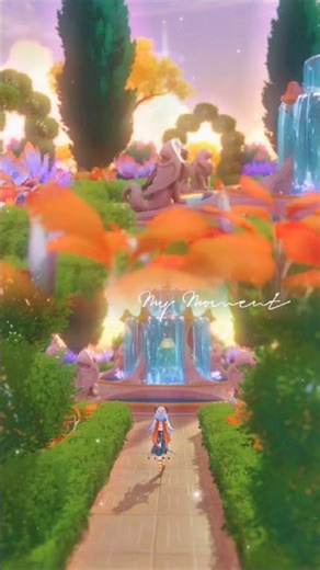 golden days 🌼 teapot garden palace at dusk #sereniteapot #genshinimpact #cylou