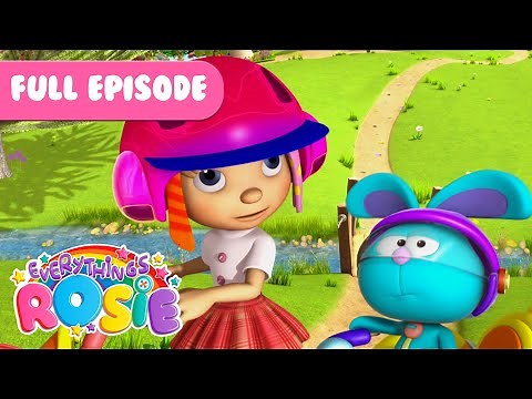 Where is that funny noise coming from? 🔊 Find the echo with Rosie and Raggles! Cartoons for Kids 🛴