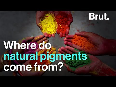 Where do natural pigments come from?