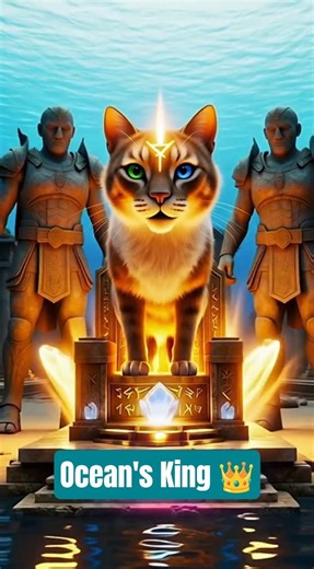 The Hidden King of Atlantis ocean’s Whisker – #cat #aianimation #aiart