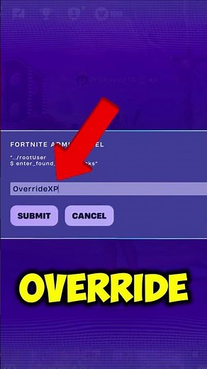 How to use the admin panel for free XP #fortnite #glitch