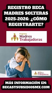 🚨 ¿ERES MADRE SOLTERA Y NECESITAS APOYO ECONÓMICO? 🚨 Ya puedes informarte sobre el Registro Beca Madres Solteras 2025-2026 ⏳👩‍👧 Este programa brinda apoyo económico para ayudar a madres que cumplen los requisitos 💸 El registro no es automático y perder las fechas puede dejarte fuera. 👇 Consulta cómo registrarte paso a paso en el enlace del primer comentario y no pierdas este beneficio. #BecaMadresSolteras #ApoyoEconómico #MadresSolteras #Bienestar2025 #ProgramasSociales | Subsidios en Lati