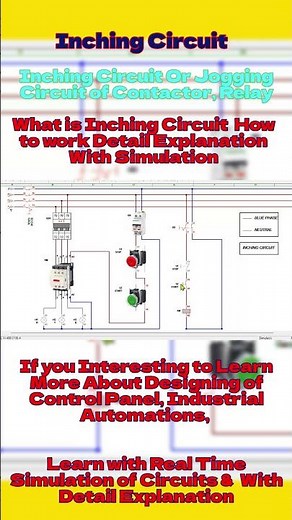 What is an Inching Circuit & How To Work, Making Inching ckt, Contactor Inching Circuit Diagram.