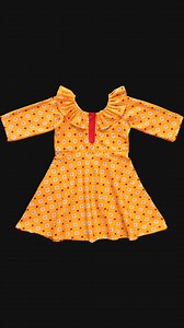 7.8K views · 84 reactions | Full-Sleeve Baby Frock with Stylish Ruffle Neck Cutting and Stitching | Creative Craft Studio | Facebook