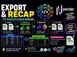 Master Pandas Method Chaining in 10 Minutes, Export and Recap (Beginner Tutorial