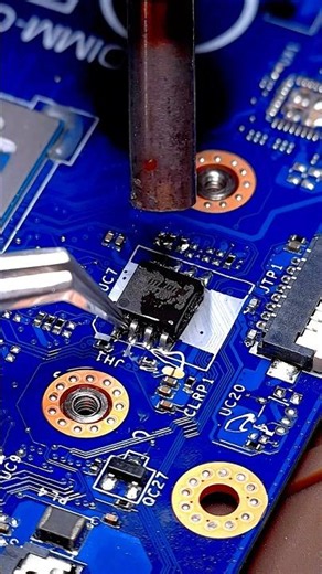 Dell 16 Plus RAM Detection Fix ⚡ | ROM IC Replacement #dell #repair #electronics