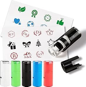 Custom Loyalty Card Stamp with Logo for Business Personalized Mini Self Inking Stamp 12mm/0.47inch Customized Rubber Stamp Small Coffee Drink Card Stamp