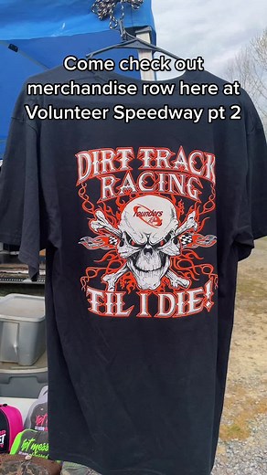Come check out our merchandise row here at Volunteer Speedway, in Bulls Gap, Tennessee!🏁#dirttrackracing #racingdirttrack #racing #racetrack #gapgirls #latemodel #racecar #dirttrack