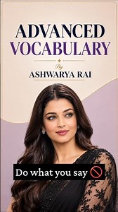 🛑 Stop Saying "Do What You Say"! Learn C1 Idioms with Aishwarya Rai ✨ #shorts #english #shortsfeed