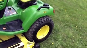 John Deere X585 Garden Tractor Lawn Mower 4x4 Power Steering Water Cooled For Sale Mark Supply Co