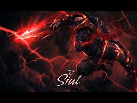 Black ShockBlade Zed custom skin [ported vfx: Pyke eye trail, Voli hand thunder, Brand Hand Fire...]