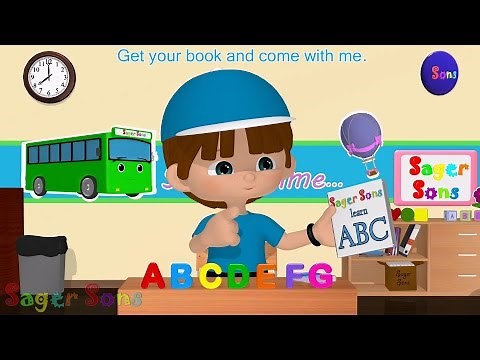 ABC Preschool Song - Back to school ABC's 3D Animation by Sager Sons