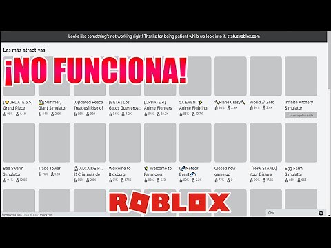 ⚠️¡ROBLOX NO FUNCIONA! NO CARGA Y NO DEJA ENTRAR A LOS JUEGOS! ROBLOX 2021⚠️#RobloxDown