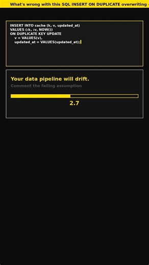 Whats wrong with this SQL INSERT ON DUPLICATE overwriting everything? #sqlonduplicate