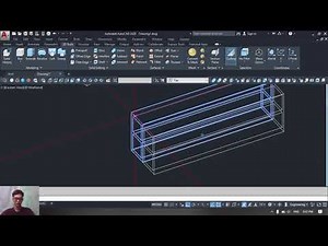 AutoCAD 3D Arch Window on Curve Wall Modelling Tutorial