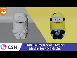 CSM- Quick Guide- How to Prepare and Export Meshes for 3D Printing